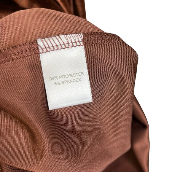 Inherit Brown Velvet Empire Waist Midi Dress Boho Sleeves Small‎ (3017) - Picture 6 of 12